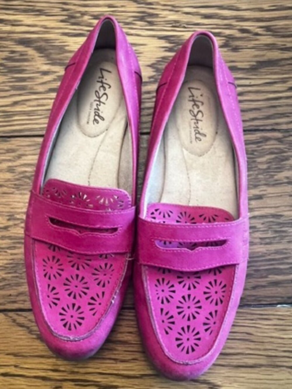 Women's Life Stride Soft System Loafer, Size 7.5, Pink, Excellent Con!